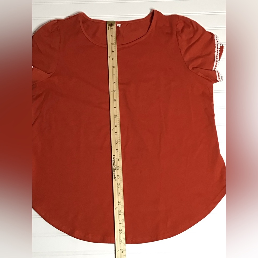 Women's xl Casual Rust Top (0216) - Picture 4 of 7